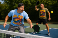 Load image into Gallery viewer, Doubles Pickleball Partner Shirts Mockup"