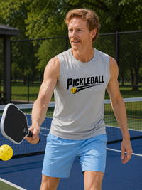 Load image into Gallery viewer, Mens Pickleball Streak Performance Muscle Tank l Athletic Moisture Wicking Sleeveless Shirt